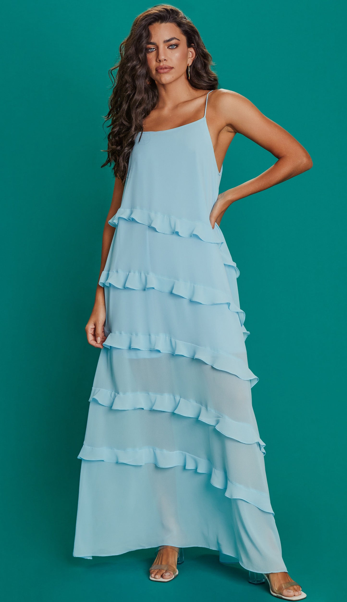 Vestido Fragrância Azul