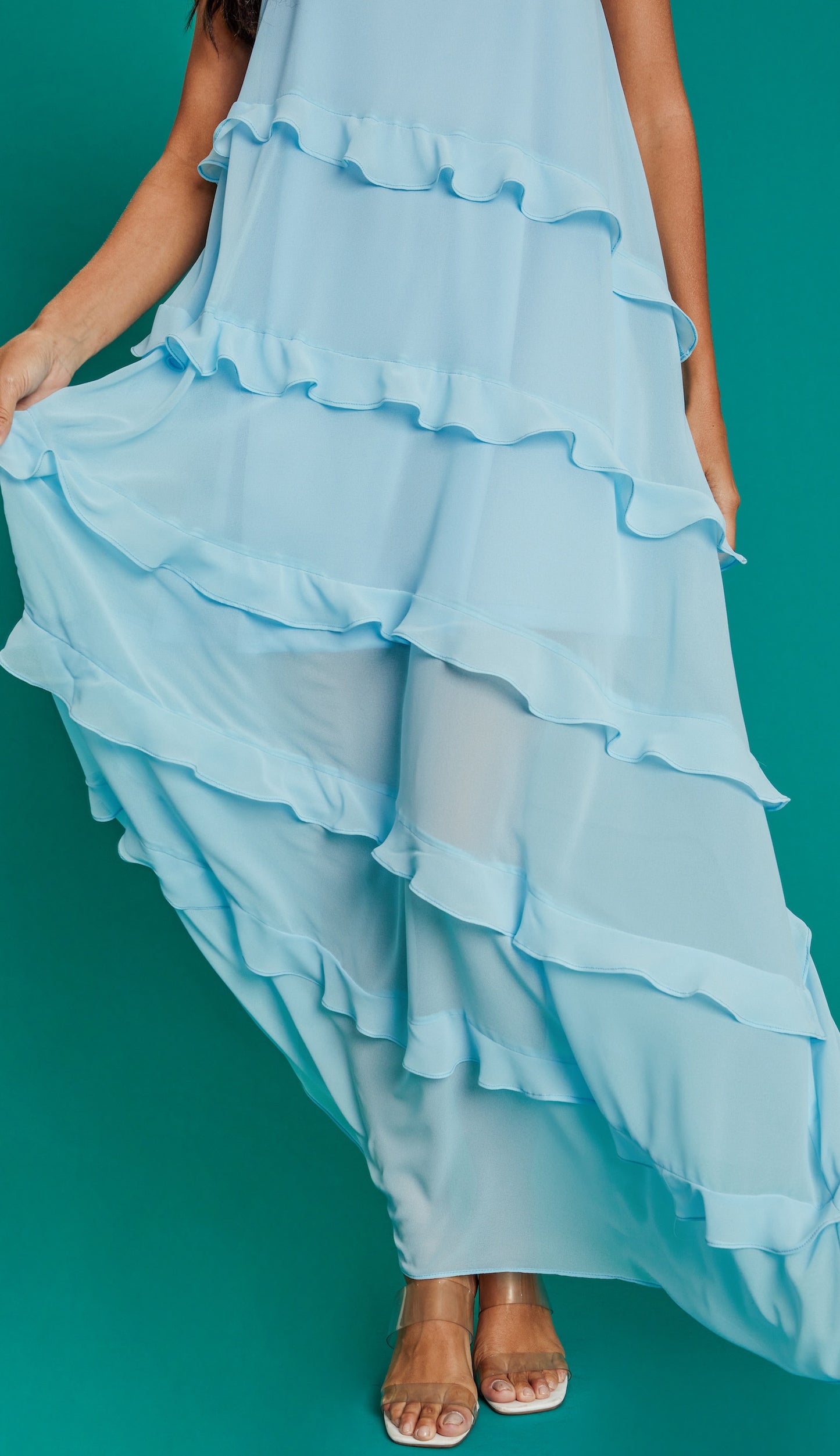 Vestido Fragrância Azul