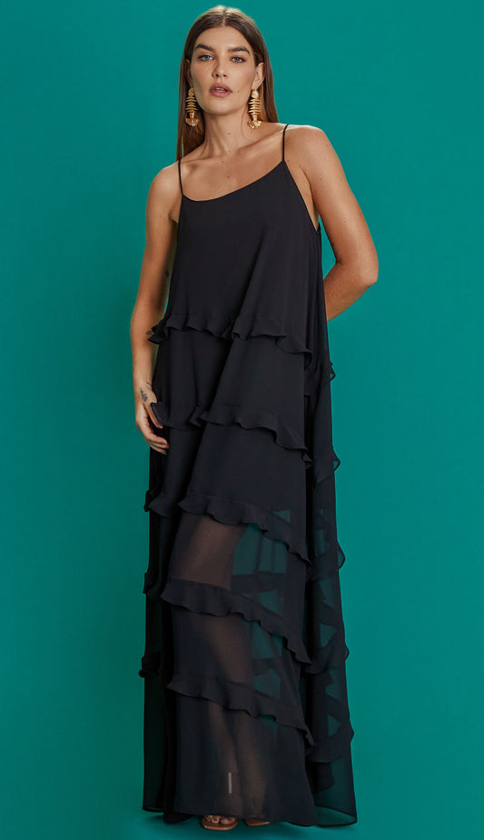 Vestido Fragrância Preto