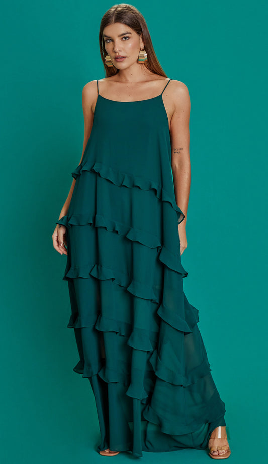 Vestido Fragrância Verde