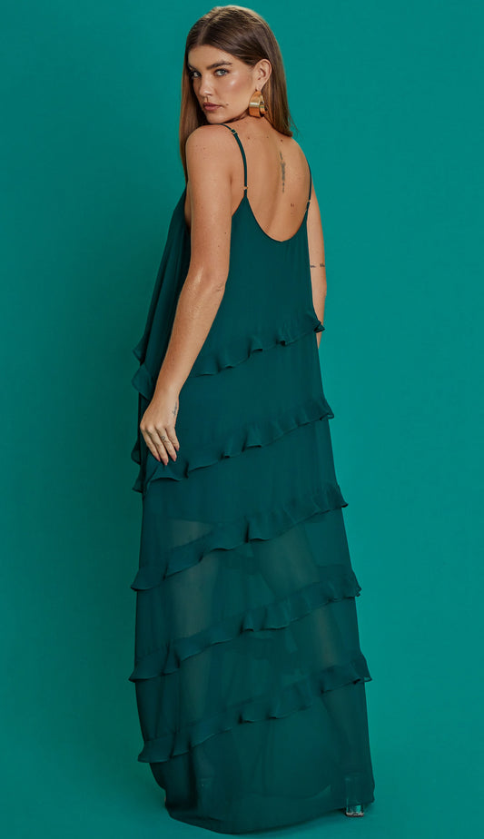 Vestido Fragrância Verde