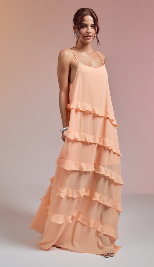Vestido Fragrância Pêssego