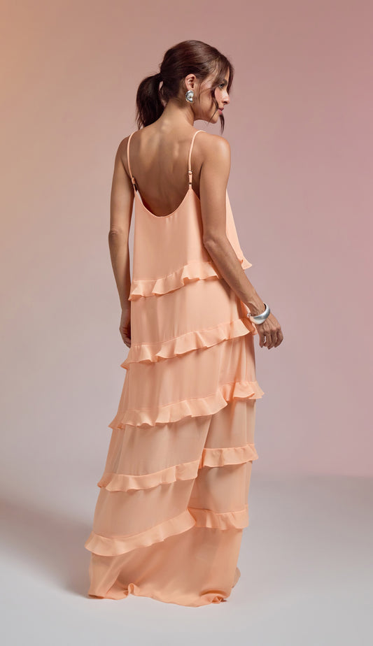 Vestido Fragrância Pêssego