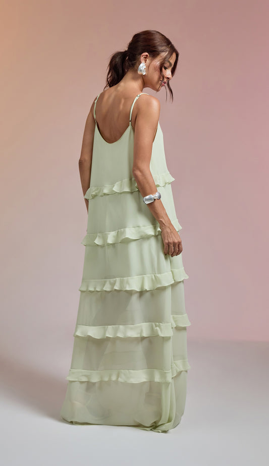 Vestido Fragrância Verde