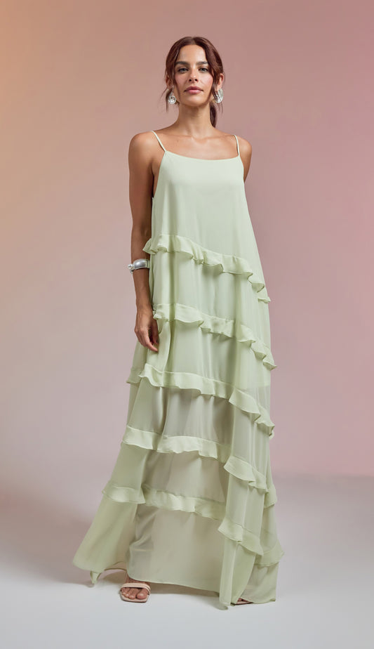 Vestido Fragrância Verde