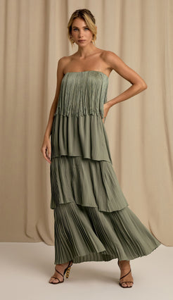 Vestido Flamingo Verde