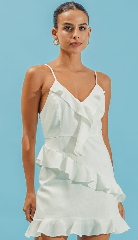 Vestido Jessica Flores Off White