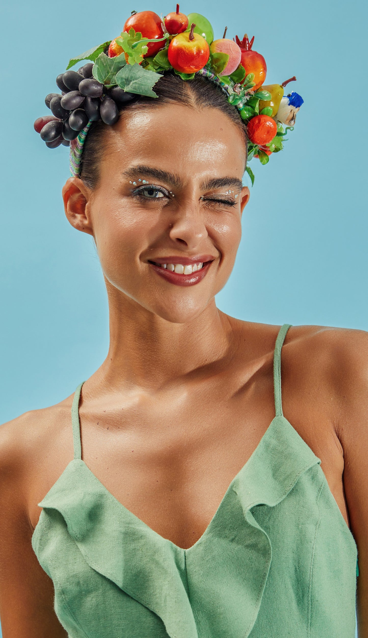 Vestido Jessica Flores Verde