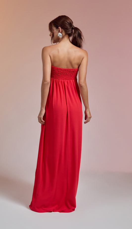Vestido Jamine Cereja