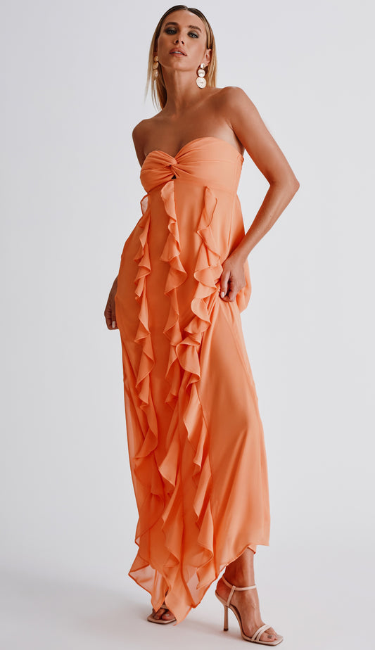 Vestido Jamine Pêssego