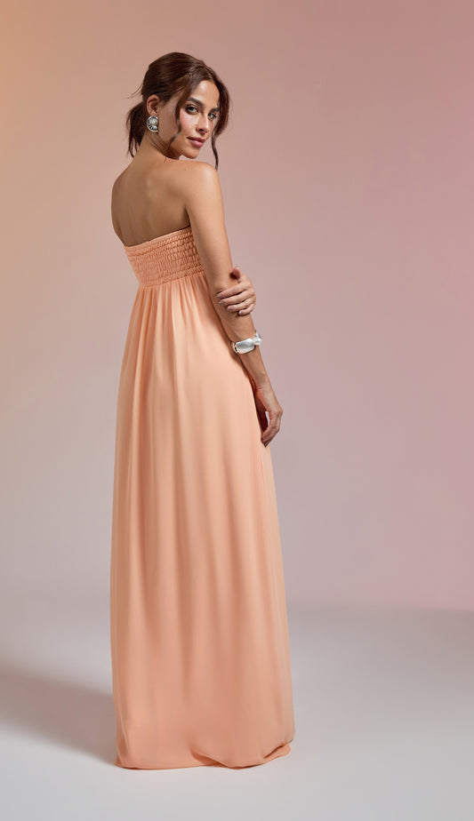 Vestido Jamine Pêssego