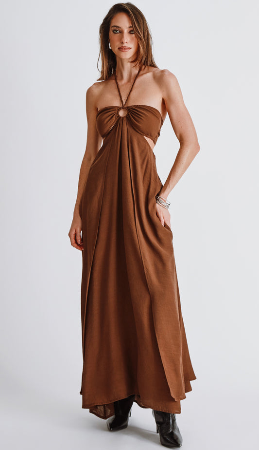 Vestido Larissa Café