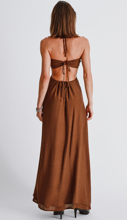 Vestido Larissa Café