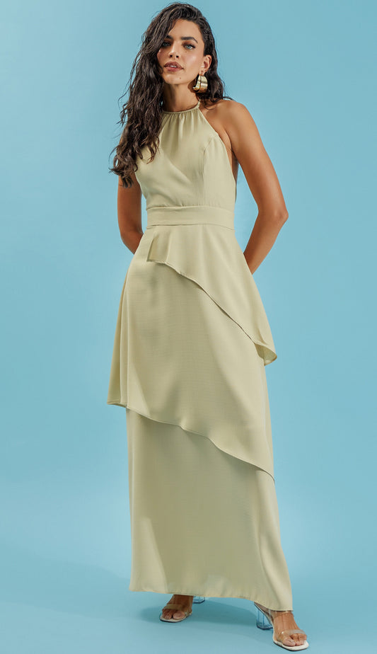 Vestido Laura Bege