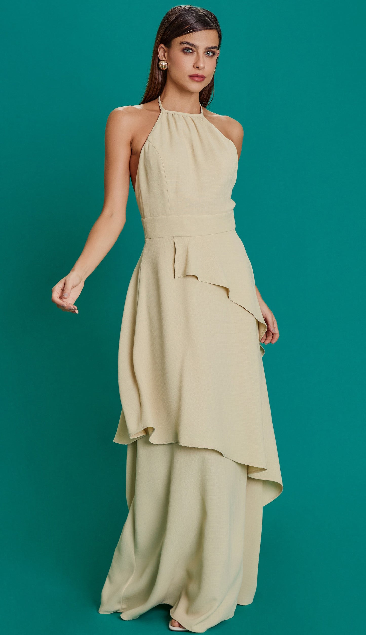 Vestido Laura Bege