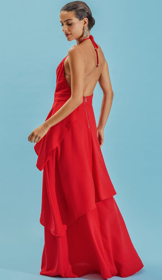 Vestido Laura Cereja