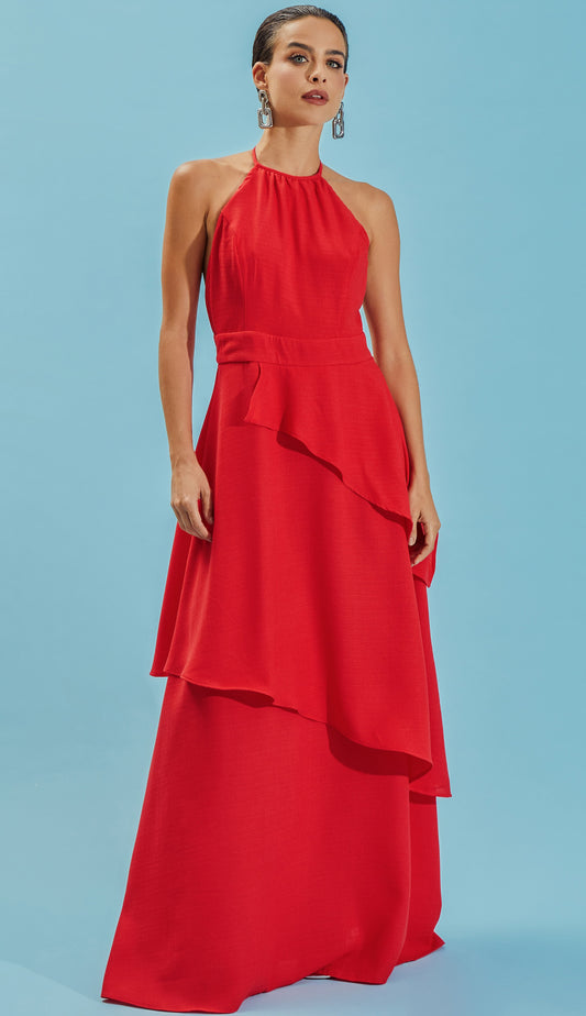 Vestido Laura Cereja
