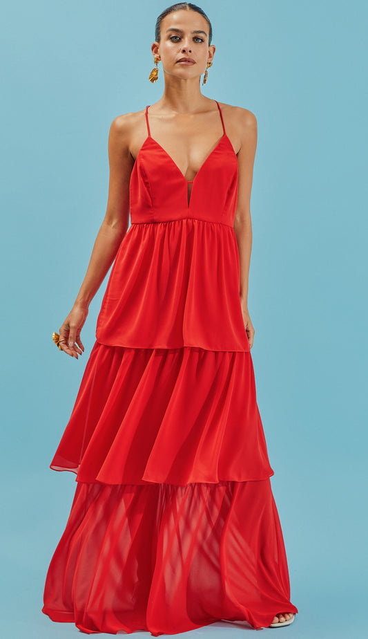 Vestido Lilith Cereja