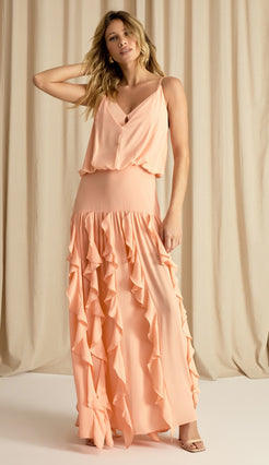 Vestido Lizzie Pêssego