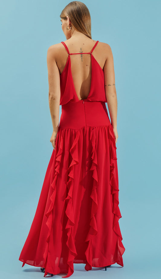 Vestido Lizzie Cereja