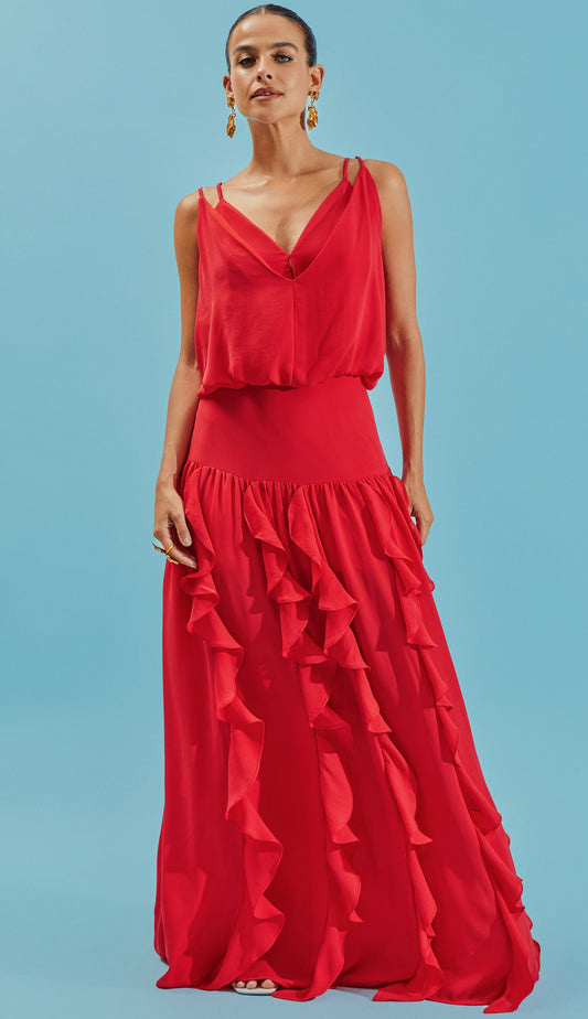 Vestido Lizzie Cereja