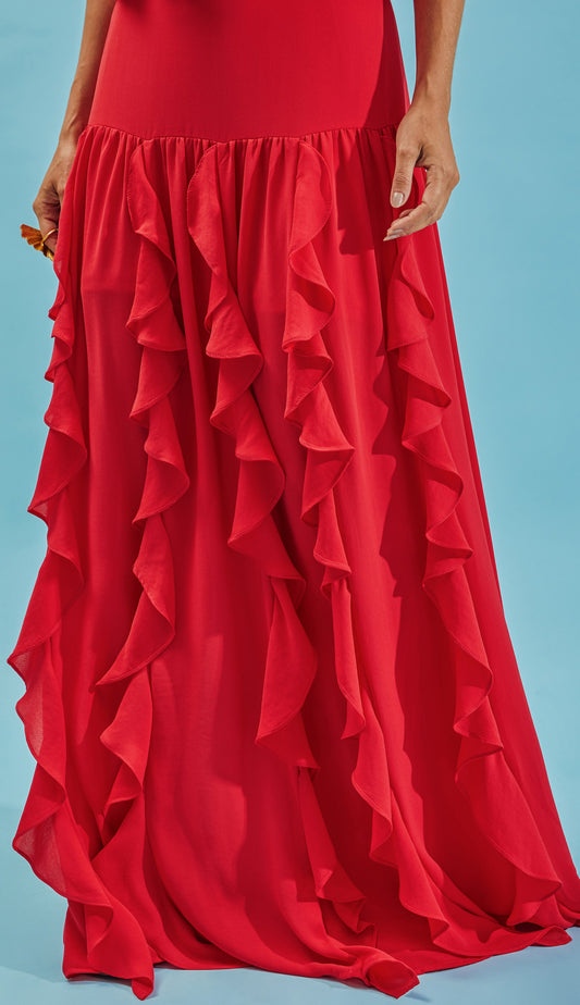 Vestido Lizzie Cereja