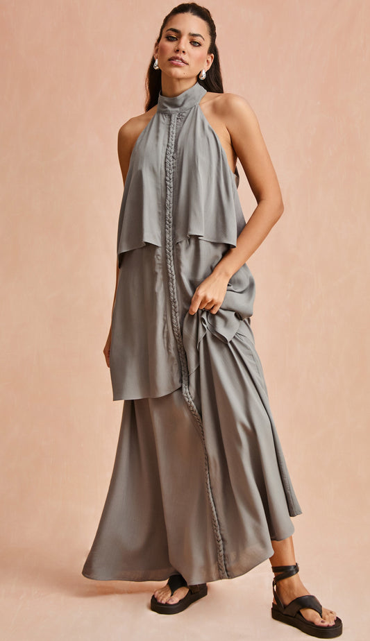 Vestido Malibu Cinza