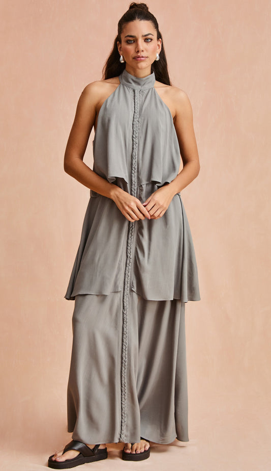 Vestido Malibu Cinza