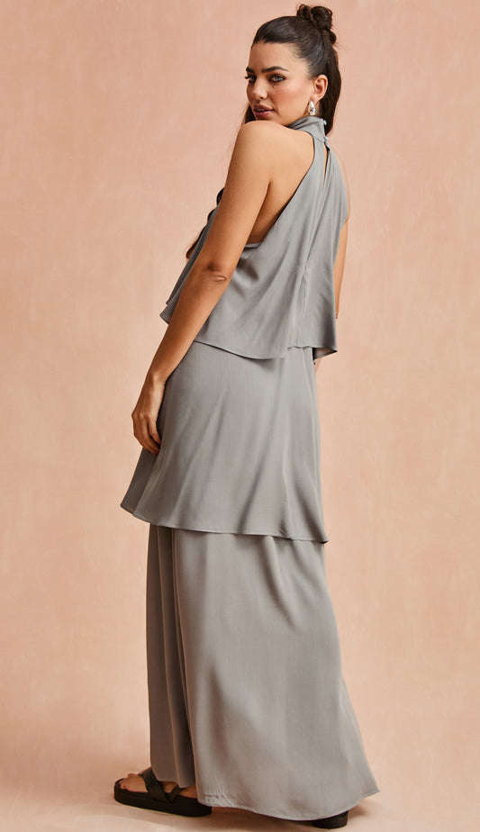 Vestido Malibu Cinza