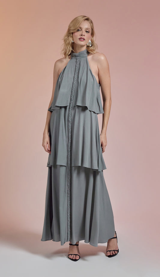 Vestido Malibu Cinza