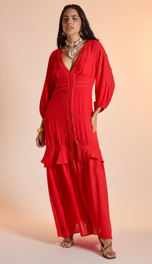 Vestido Nataly Cereja
