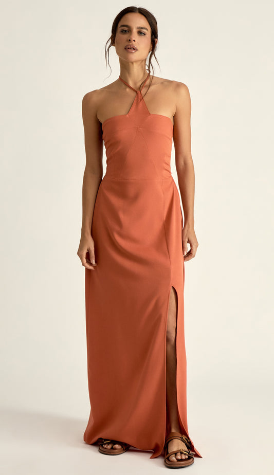 Vestido Nicole Laranja