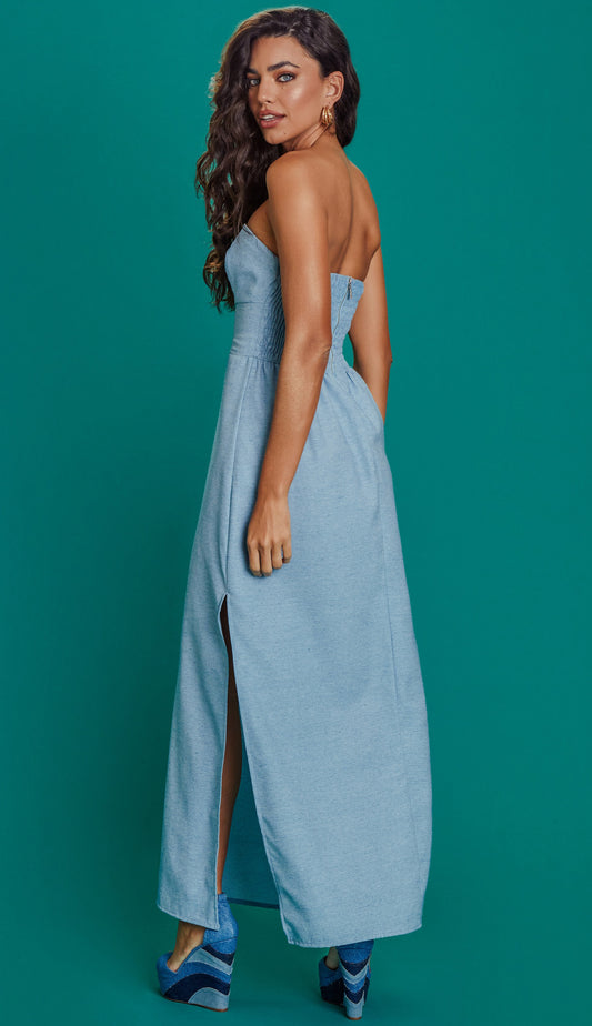 Vestido Nádia Azul
