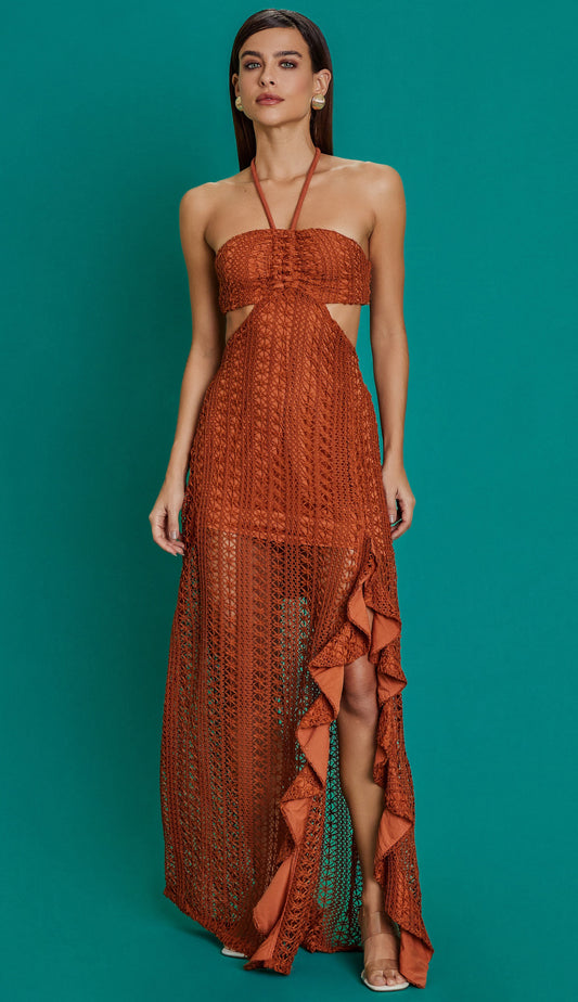 Vestido Nuria Caramelo