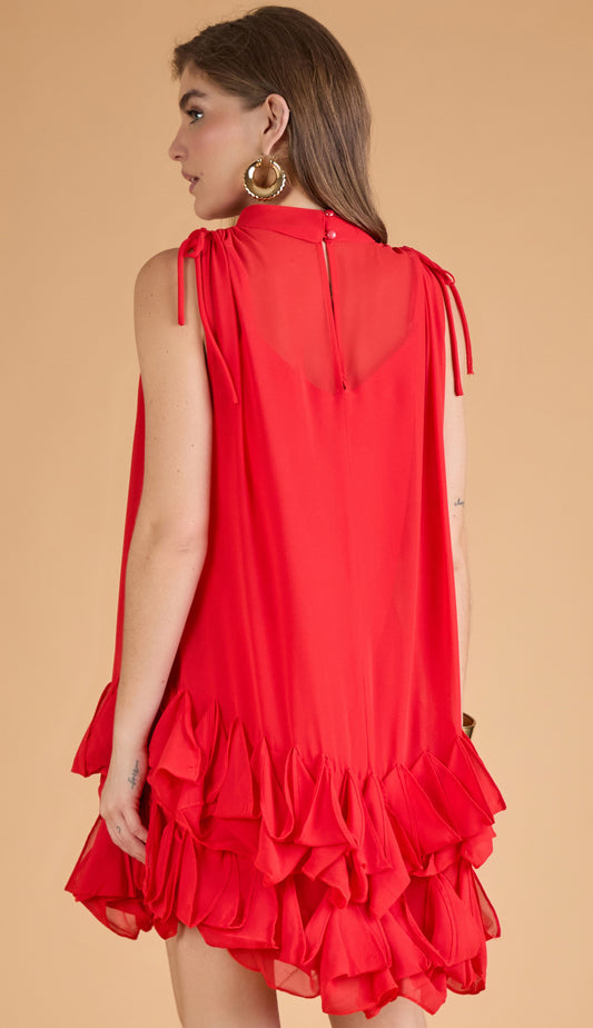 Vestido Nubia Cereja