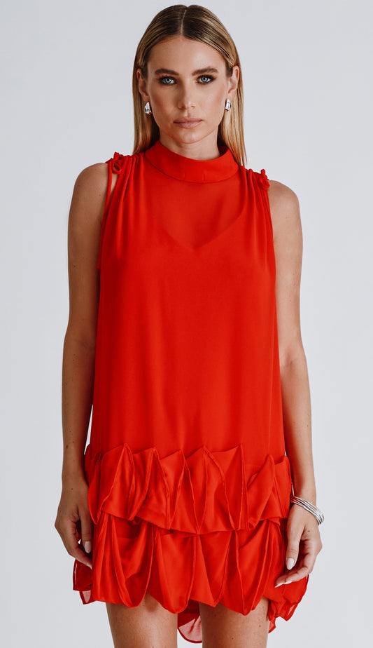 Vestido Nubia Cereja