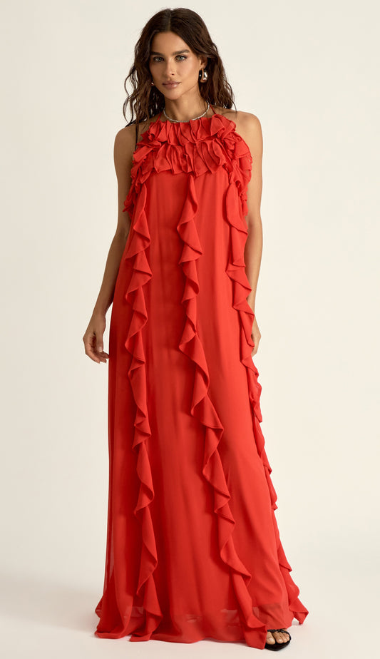 Vestido Nair Cereja