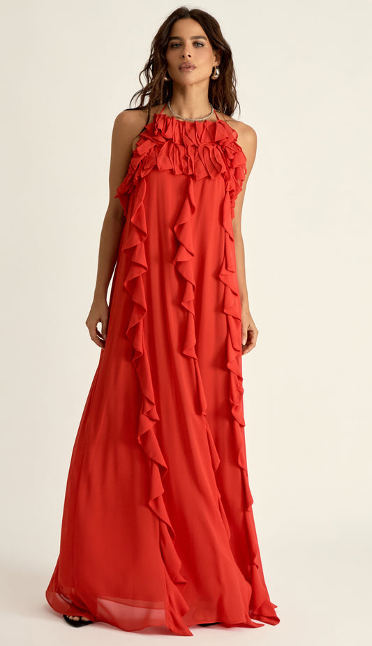 Vestido Nair Cereja