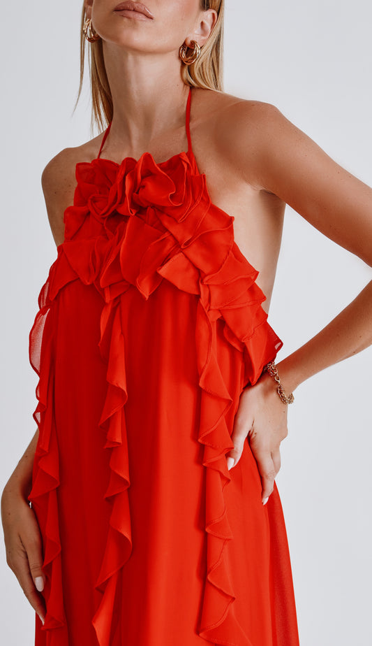 Vestido Nair Cereja