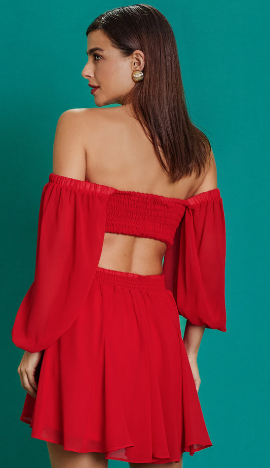 Vestido Penélope Cereja