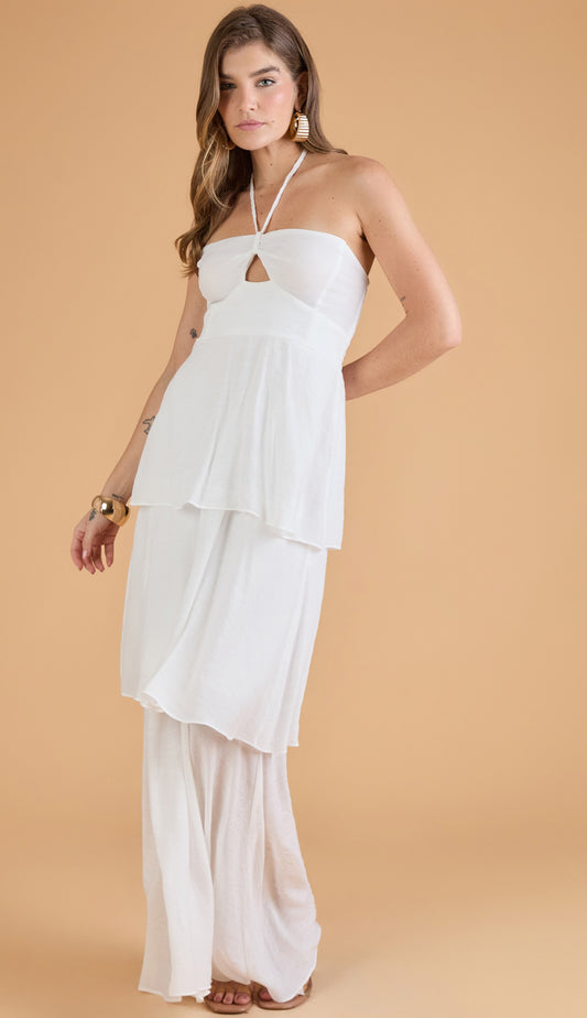 Vestido Valéria Off White