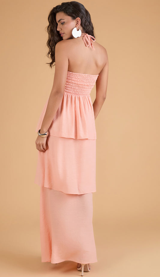 Vestido Valéria Pêssego