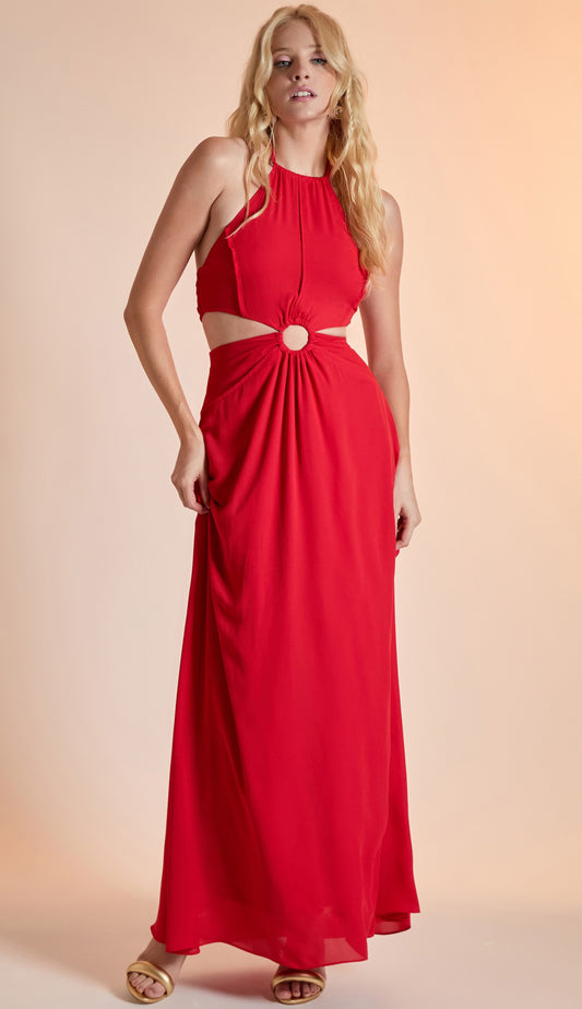 Vestido Andréa Cereja