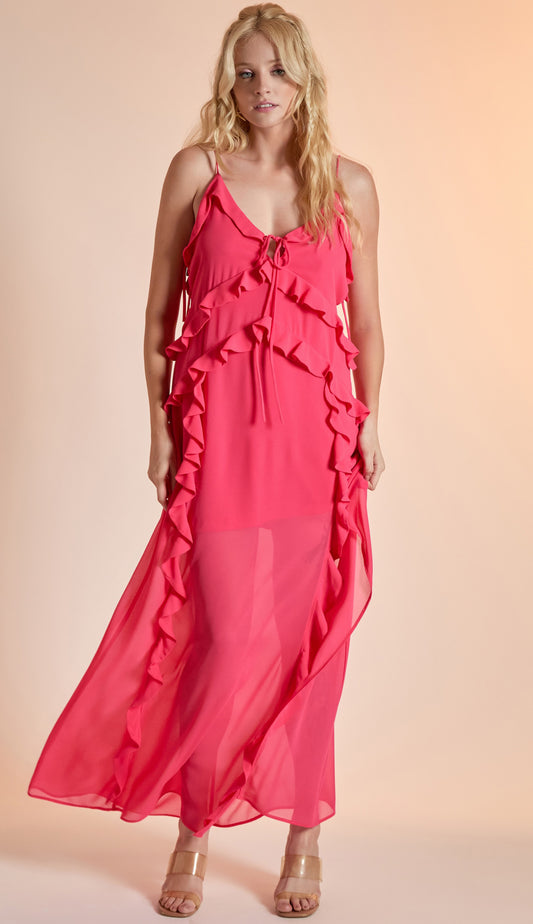 Vestido Anne Framboesa