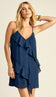 Vestido Curto Poliviscose Babados Allane Marinho | Laguna - Vestido Allane Marinho