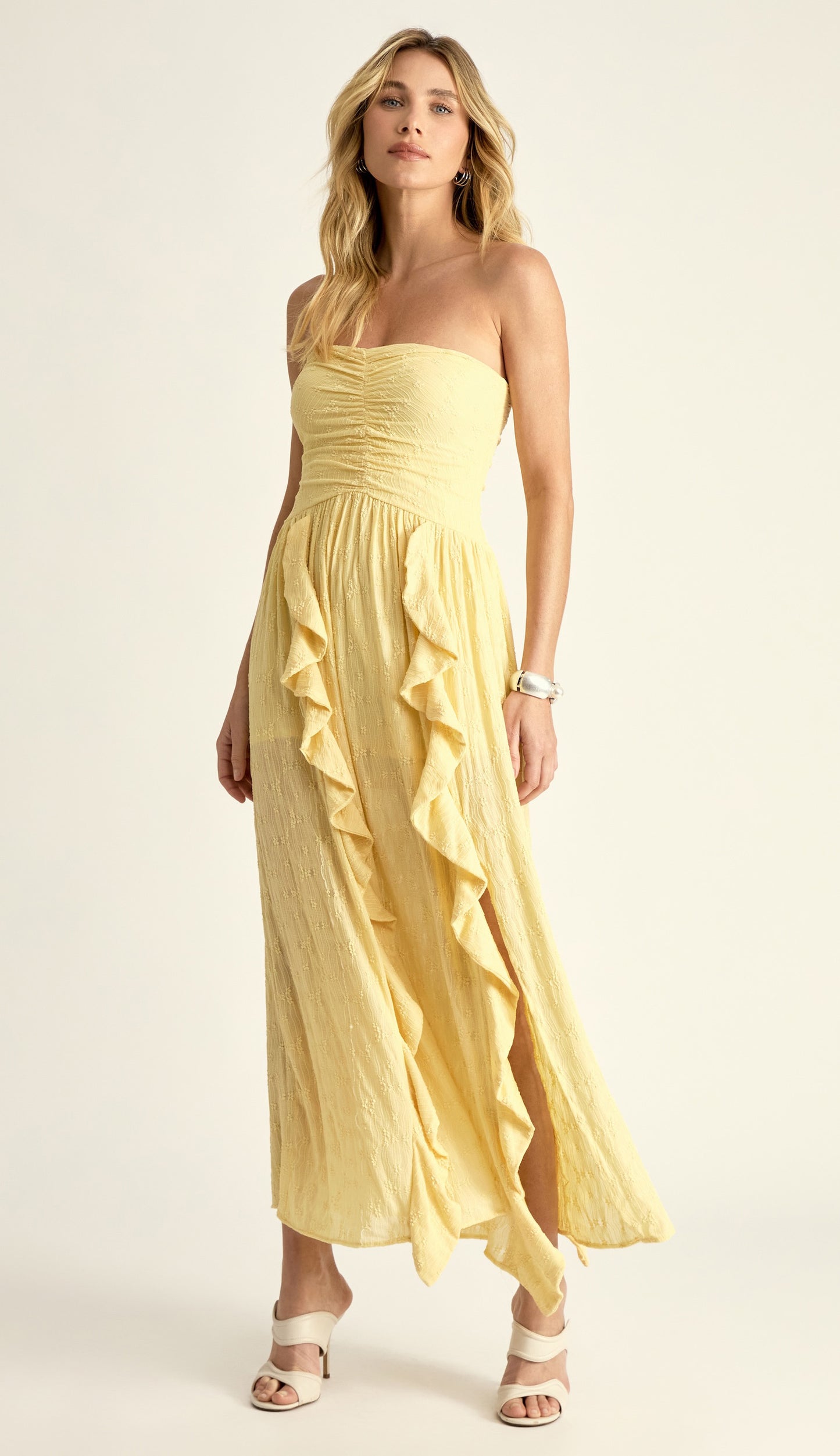 Vestido Beatrice Manteiga