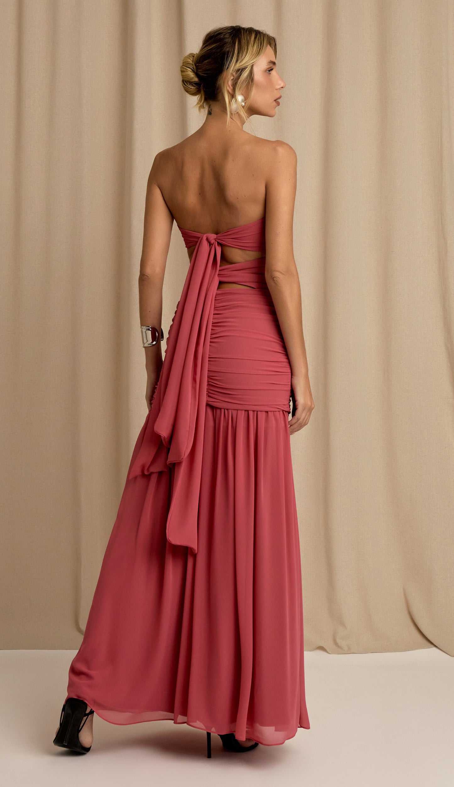 Vestido Corina Cereja
