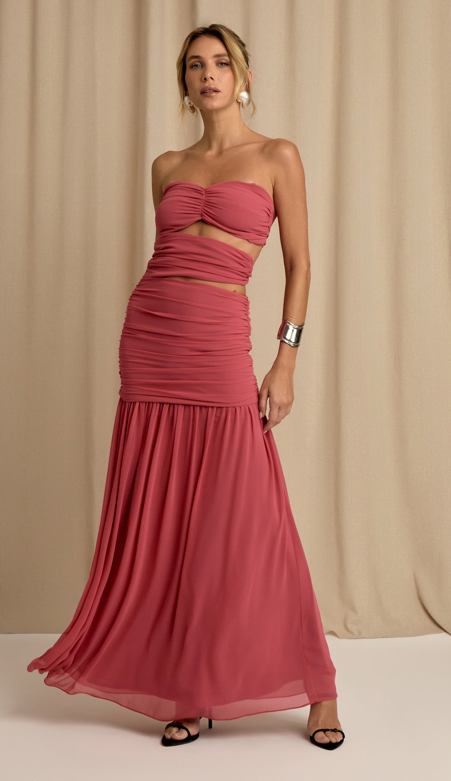 Vestido Corina Cereja