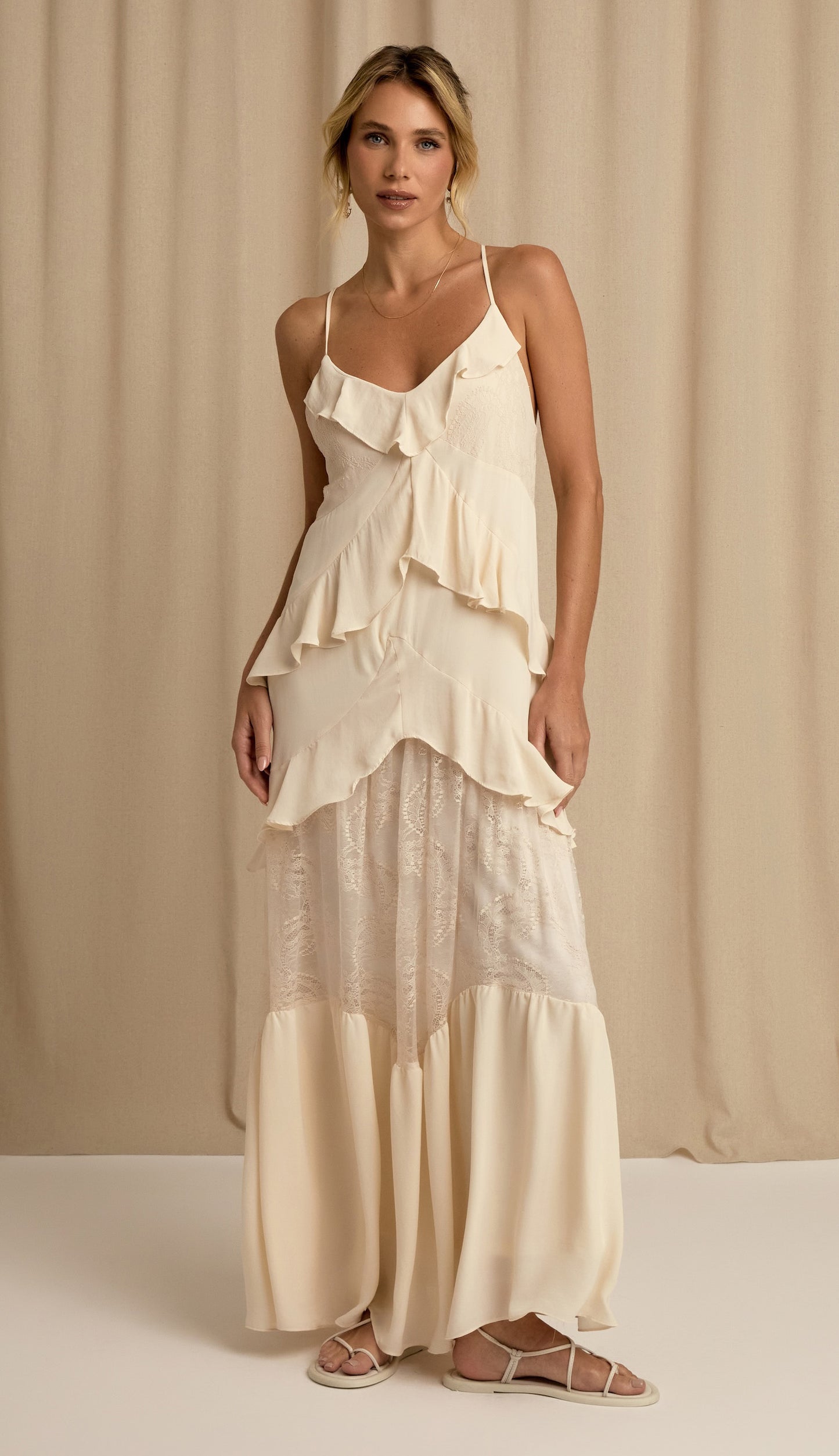 Vestido Constança Natural