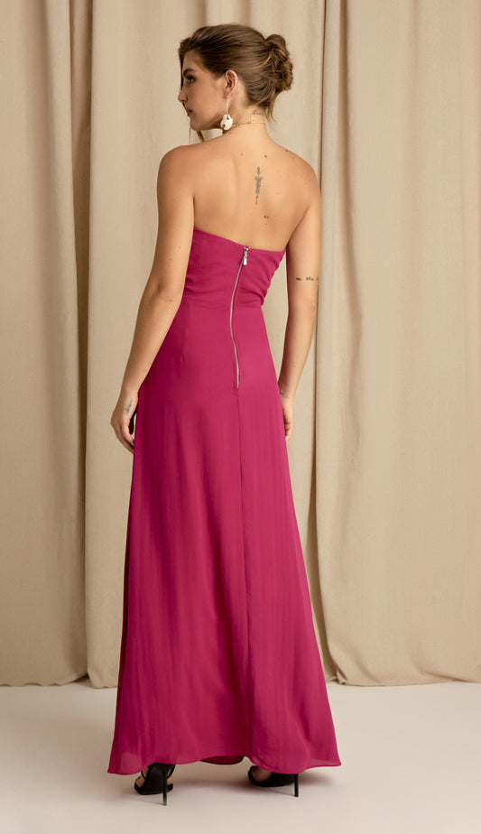 Vestido Carmela Framboesa